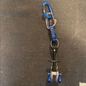Blue and Black Climbing Cam